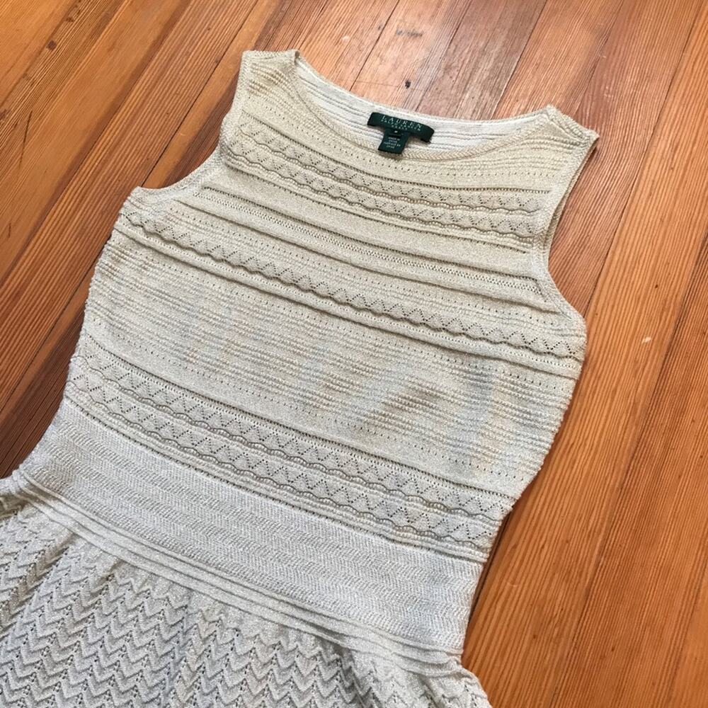 Ralph Lauren Gold Sweater Dress - Picture 5 of 7